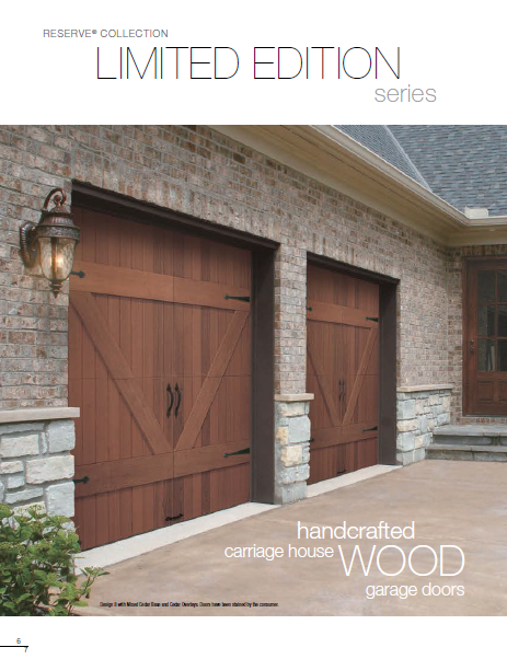 Reserve Collection Limited Edition Series Garage Doors Brochure